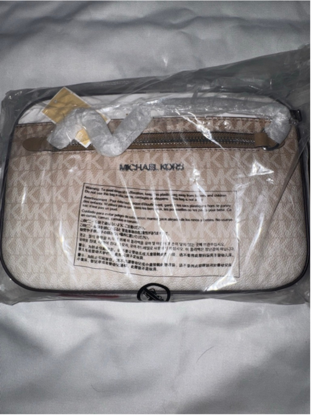 Michael Kors Jet Set Large Ombré Logo Crossbody Chain Bag NWT - Picture 10 of 14